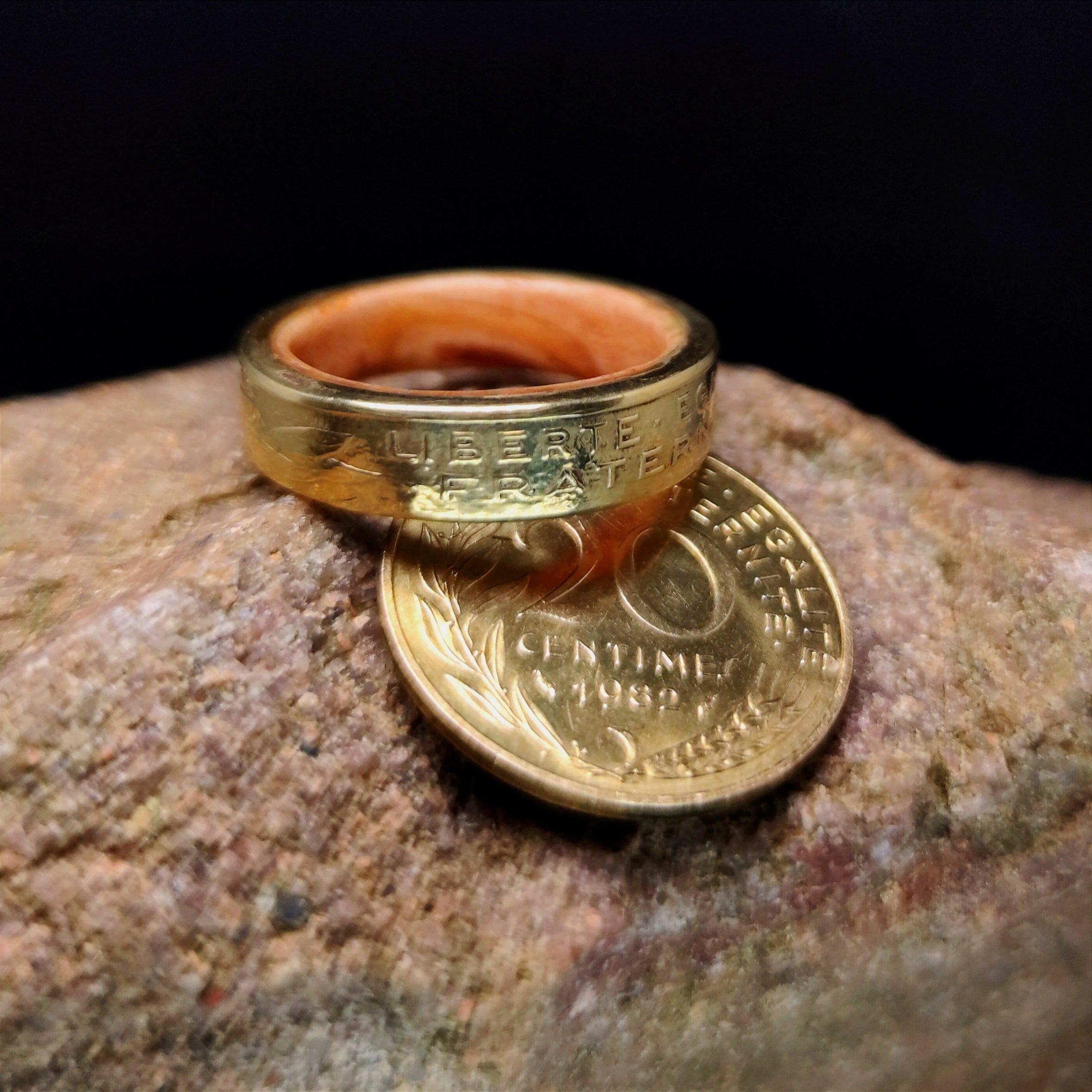 Bague "Marianne" Interieur Bois | 🇫🇷